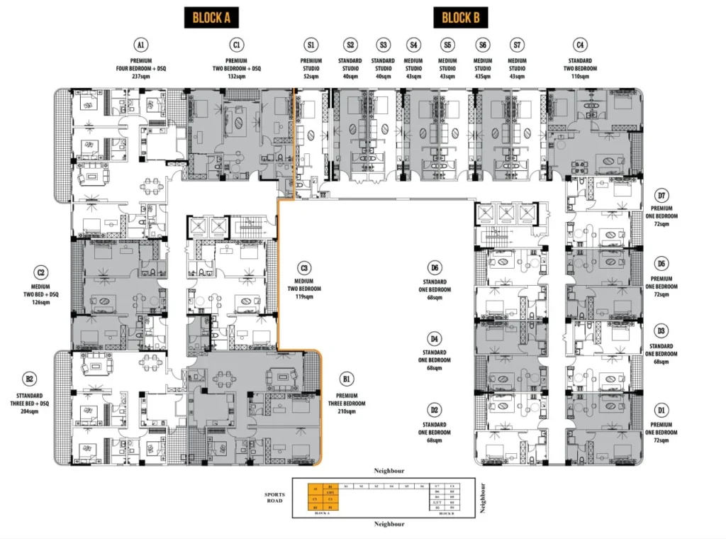 Marina Bay Phase 3 — Studios Through 4-Bedroom Apartments on Rhapta Road, Westlands.35.27