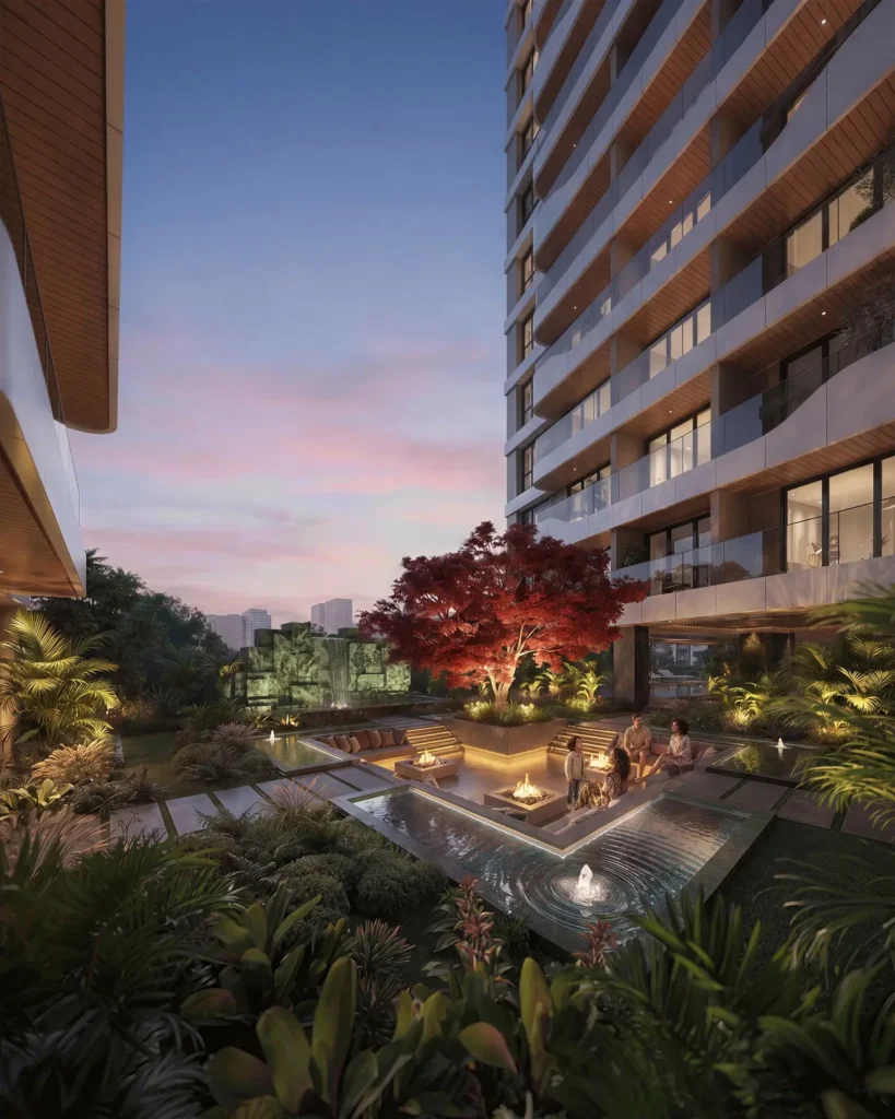 seasons-riverside-courtyard-evening-view